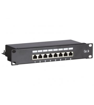 Patchpanel 10 inch Cat5e FTP - 8 poorts